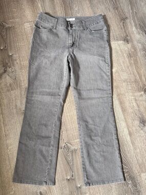 Christopher & Banks Light Gray Flare Jeans
